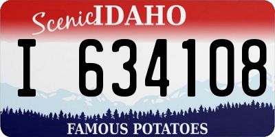 ID license plate I634108