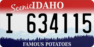 ID license plate I634115