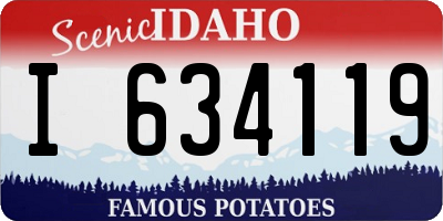 ID license plate I634119