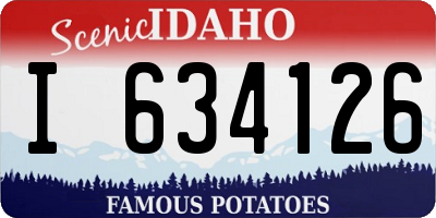 ID license plate I634126
