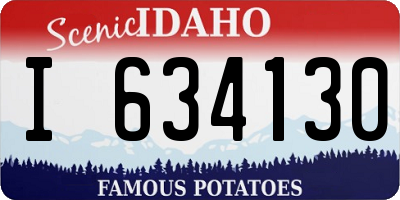 ID license plate I634130