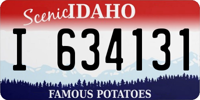 ID license plate I634131