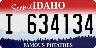 ID license plate I634134
