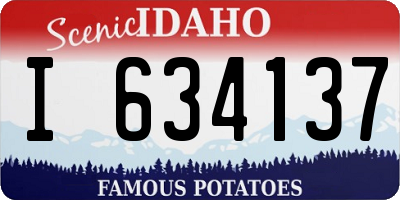 ID license plate I634137