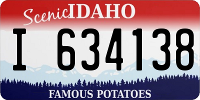 ID license plate I634138