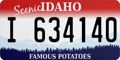 ID license plate I634140