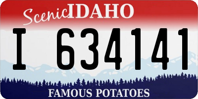 ID license plate I634141