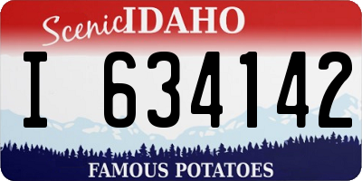 ID license plate I634142