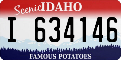 ID license plate I634146