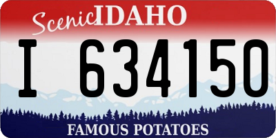 ID license plate I634150