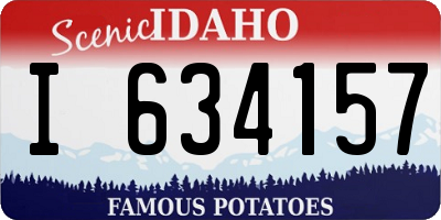 ID license plate I634157