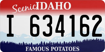 ID license plate I634162