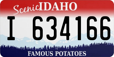 ID license plate I634166
