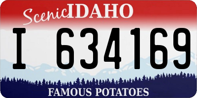 ID license plate I634169