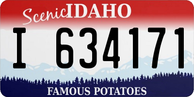 ID license plate I634171