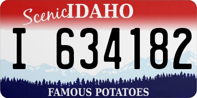 ID license plate I634182