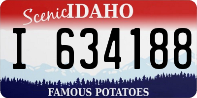 ID license plate I634188