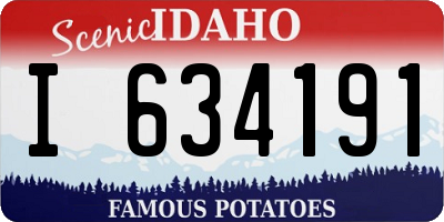 ID license plate I634191