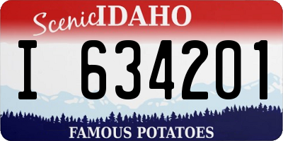 ID license plate I634201