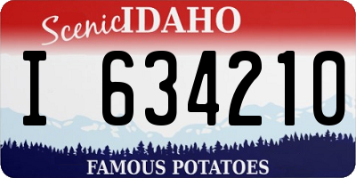 ID license plate I634210