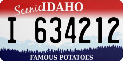 ID license plate I634212