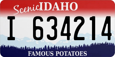 ID license plate I634214