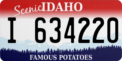 ID license plate I634220