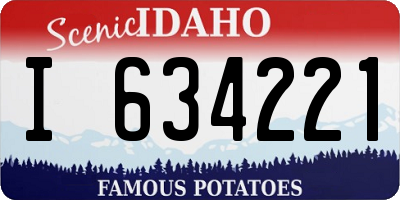 ID license plate I634221