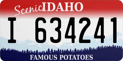 ID license plate I634241