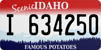 ID license plate I634250