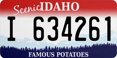 ID license plate I634261