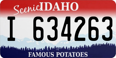 ID license plate I634263
