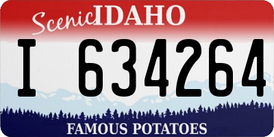 ID license plate I634264