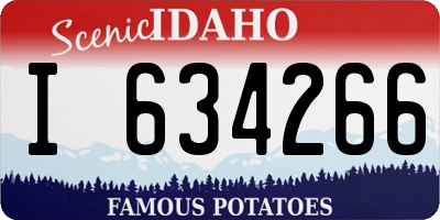 ID license plate I634266