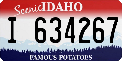 ID license plate I634267