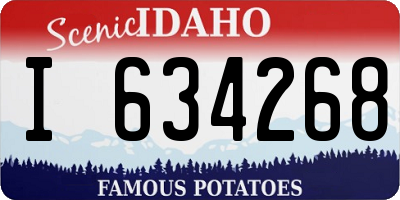 ID license plate I634268
