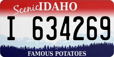 ID license plate I634269