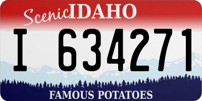 ID license plate I634271