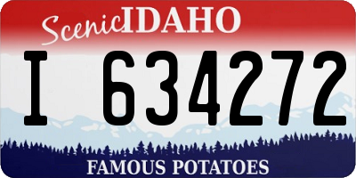 ID license plate I634272