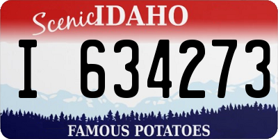 ID license plate I634273