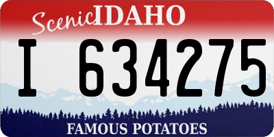 ID license plate I634275