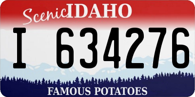 ID license plate I634276