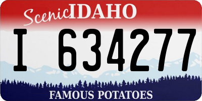 ID license plate I634277