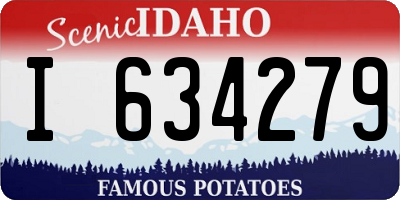 ID license plate I634279