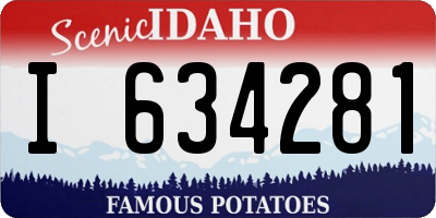 ID license plate I634281