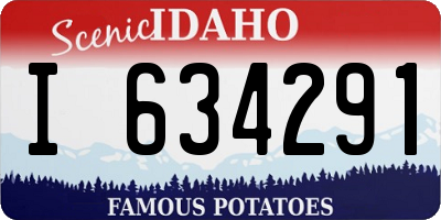 ID license plate I634291