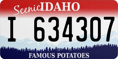 ID license plate I634307