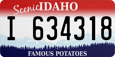 ID license plate I634318