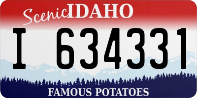 ID license plate I634331