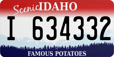 ID license plate I634332